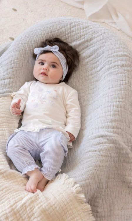 Feetje Broek crinkle streep - Sea La Vie (52202513/Lavendel) - WeekendMode