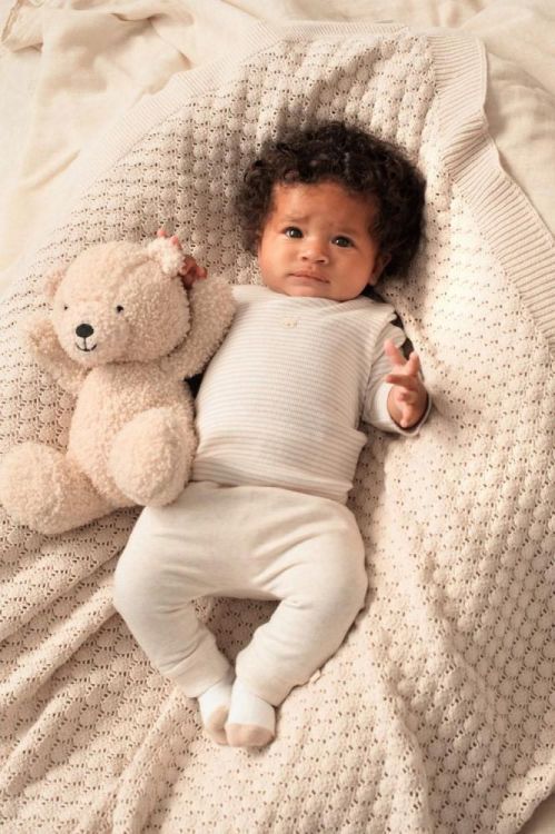 Feetje Broek - Honey Bear (52202462/Offwhite melange) - WeekendMode