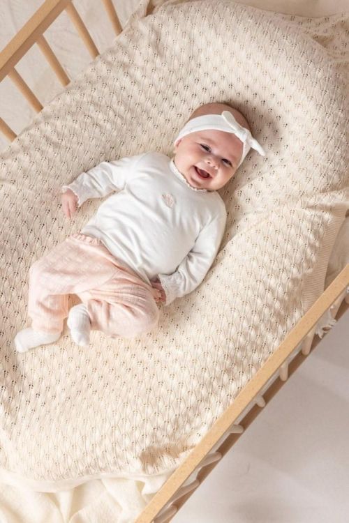 Feetje Broek pointelle rib - Delicate Flower (52202497/l.Roze) - WeekendMode