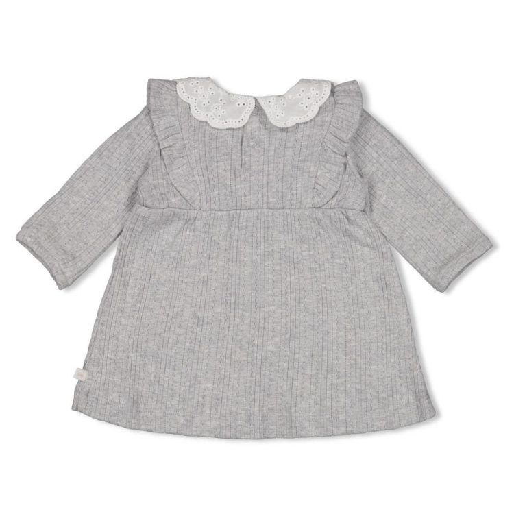 Feetje Jurk ajour rib- Fields of Green (51400554/Grijs melange) - WeekendMode