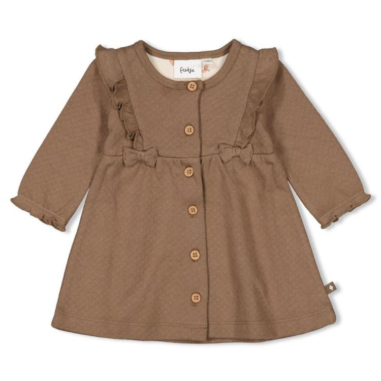 Feetje Jurk ruches - Dancing In The Moonlight (51400557/Bruin) - WeekendMode