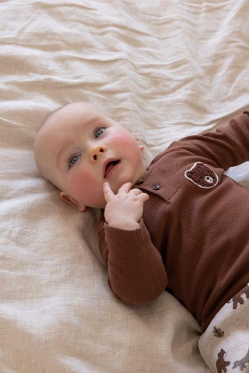 Feetje Longsleeve rib - Wild World (51602630/Bruin) - WeekendMode