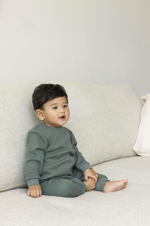 Feetje Pyjama wafel NOS (305579/Zeegroen) - WeekendMode