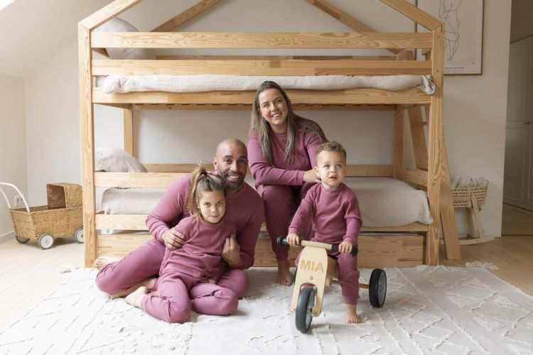 Feetje Pyjama wafel NOS (3055783/Berry) - WeekendMode