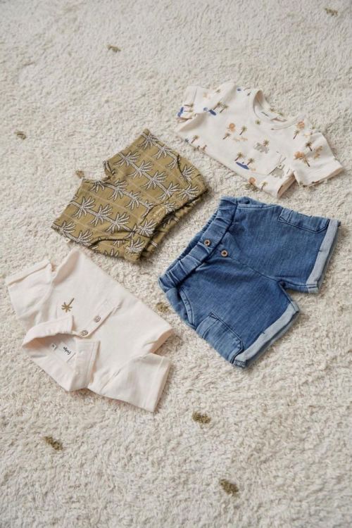 Feetje Short jogg denim - Safari Savage (52100470/L.blauw denim) - WeekendMode