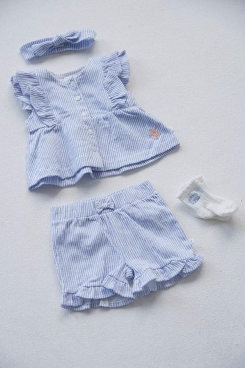 Feetje Short streep crinkle - Sea La Vie (52100473/Lavendel) - WeekendMode