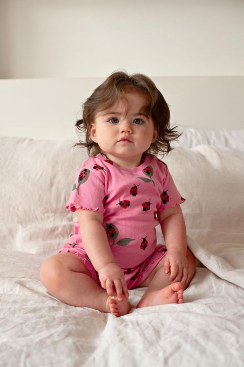 Feetje Shortama Lily Ladybug (50500095/Roze) - WeekendMode