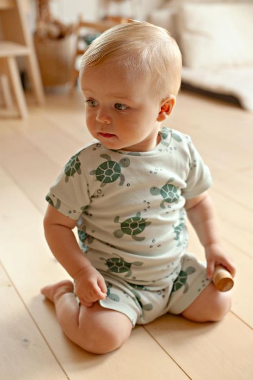 Feetje Shortama Timmy Turtle (50500091/Groen) - WeekendMode