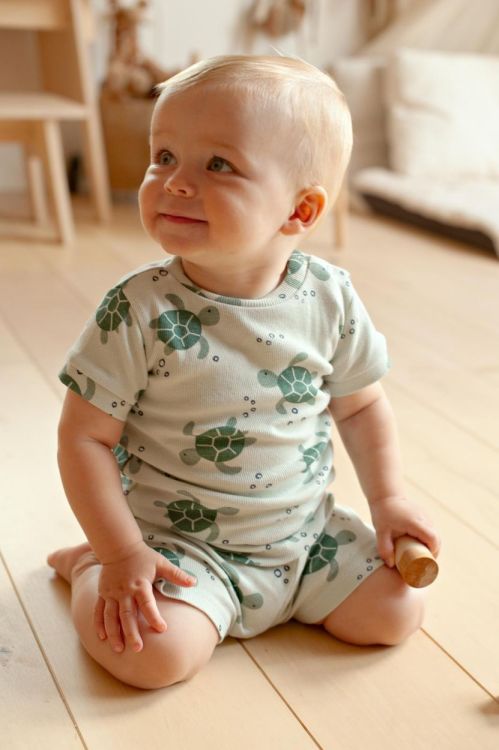 Feetje Shortama Timmy Turtle (50500091/Groen) - WeekendMode