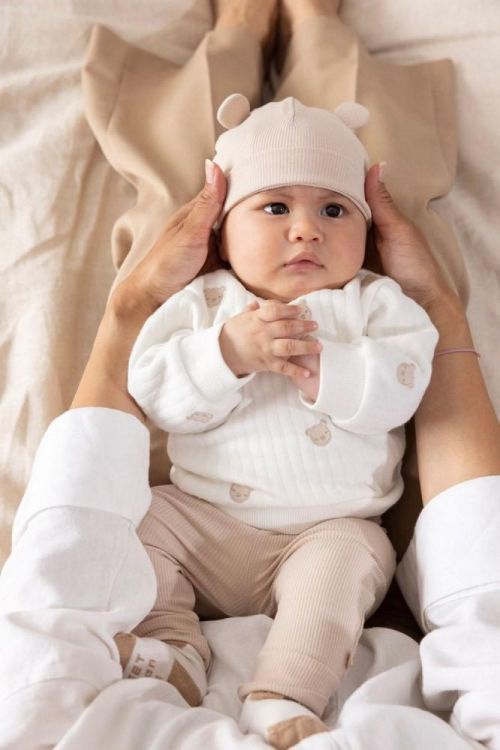 Feetje Sweater AO embroidery - Honey Bear (51602686/Offwhite) - WeekendMode