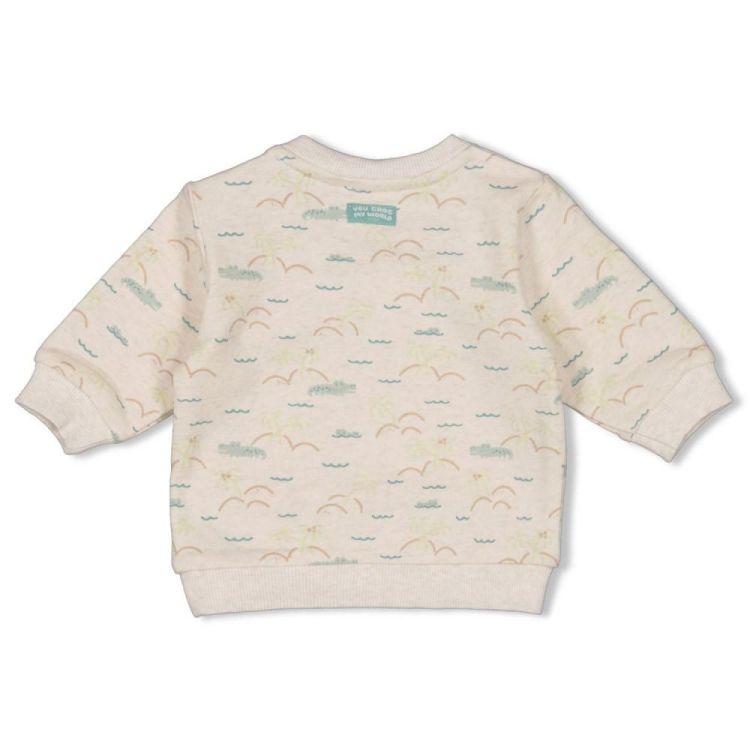 Feetje Sweater AOP relaxed fit - You Croc my Wo (51602754/Offwhite melange) - WeekendMode