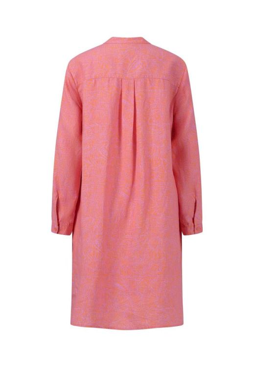 Fynch-Hatton LINEN DRESS BOTANICAL STAND COLLAR (2403 2333/Fondant Pink) - WeekendMode