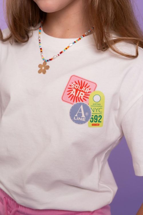 Geisha Kids T-shirt patches (62066K-24/000010 - off white) - WeekendMode