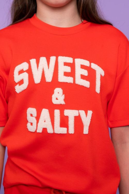 Geisha Kids T-shirt scuba toweling ss (62145K-41/000220 - coral) - WeekendMode