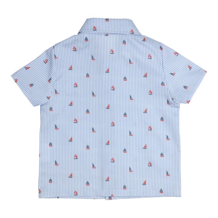 Gymp Shirt Emo (361-6226-20/Light Blue - Rood/) - WeekendMode