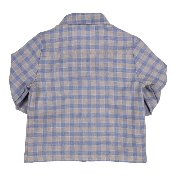 Gymp Shirt Menzo (361-5601-20/Blue - Beige) - WeekendMode