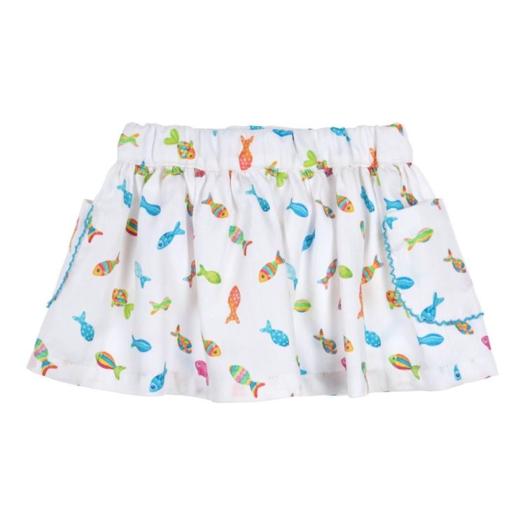 Gymp Skirt Ariel (430-4130-10/White - Multi) - WeekendMode