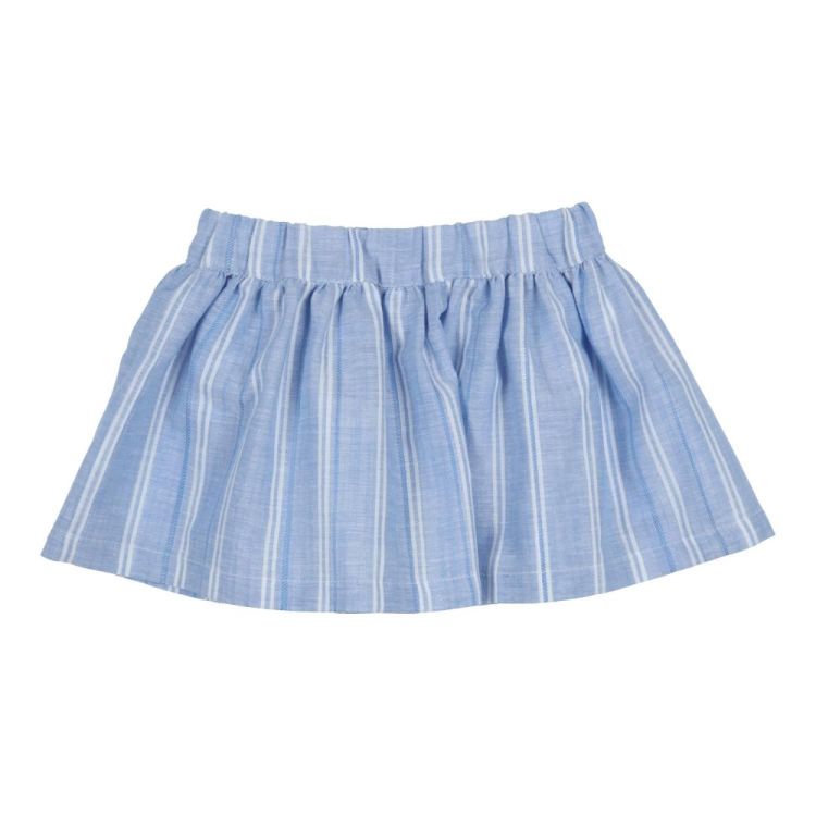 Gymp Skirt Gwenny (430-4315-10/Light Blue - White) - WeekendMode