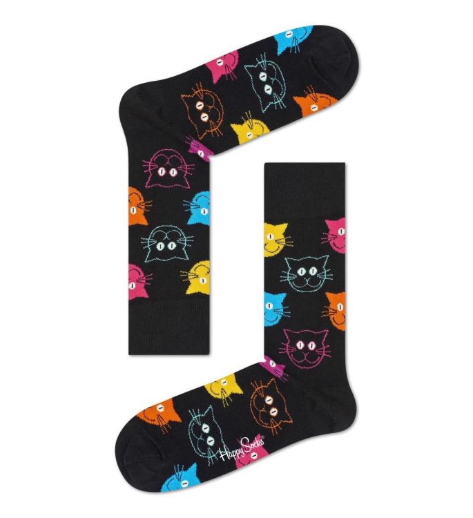 Happy Socks Cat Sock (MJA01-9050) - WeekendMode