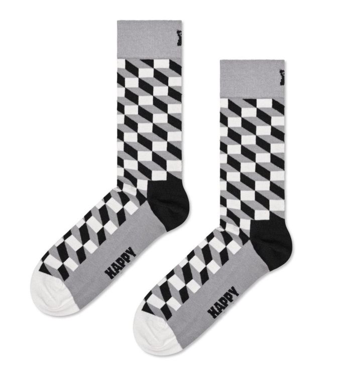 Happy Socks Classic Black & White 4-pack (XCBW09-9150) - WeekendMode