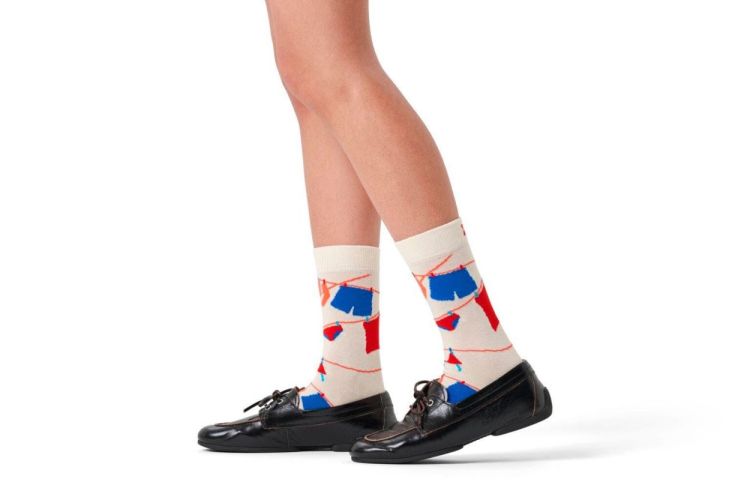 Happy Socks Clothesline Sock (P004488/1000) - WeekendMode