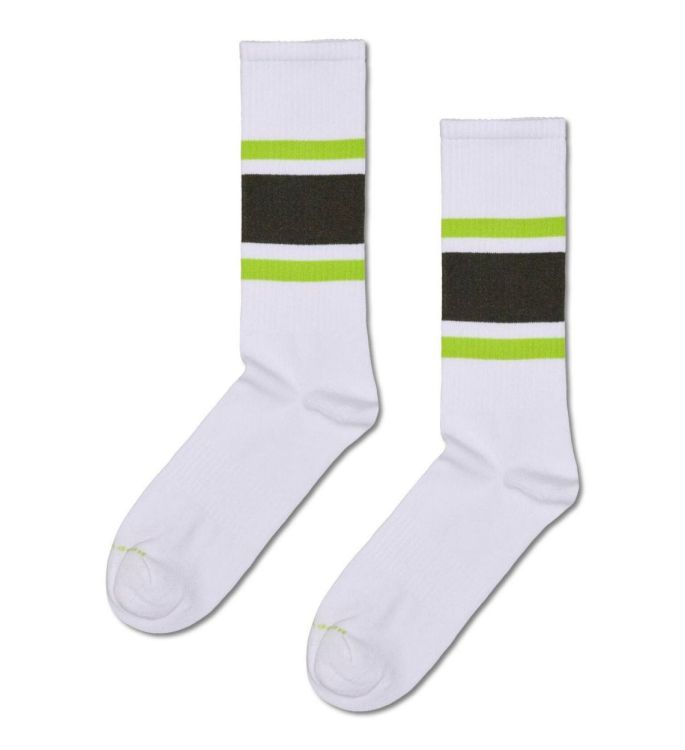 Happy Socks Simple Stripe Sneaker Sock (P003233) - WeekendMode