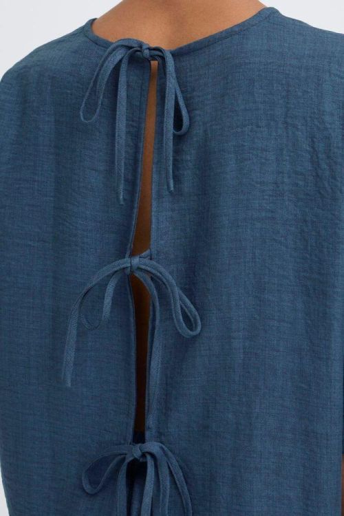 ICHI Blouse (20125563/True Navy Melange) - WeekendMode