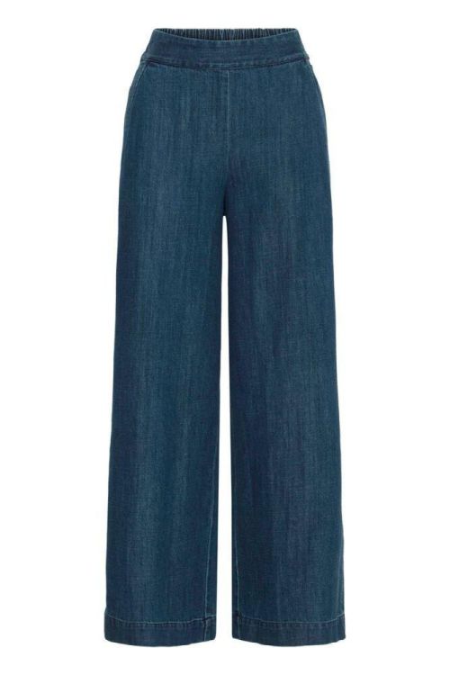 ICHI Casual Pants (20124030/Washed dark blue) - WeekendMode