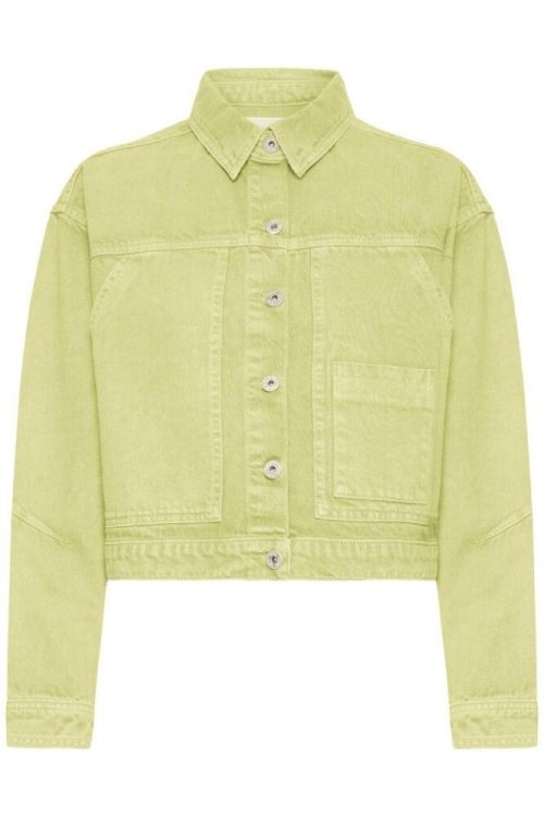 ICHI Denim Jacket (20125364/Lily Green) - WeekendMode
