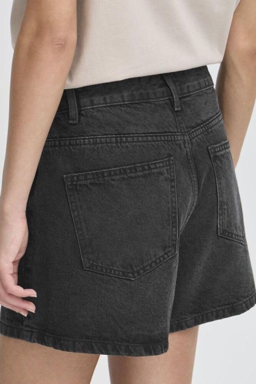 ICHI Denim Shorts (20121297/Washed black) - WeekendMode