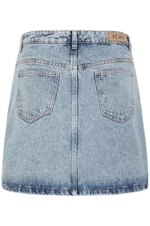 ICHI Denim Skirt (20121846/LIGHT BLUE BLEACHED) - WeekendMode