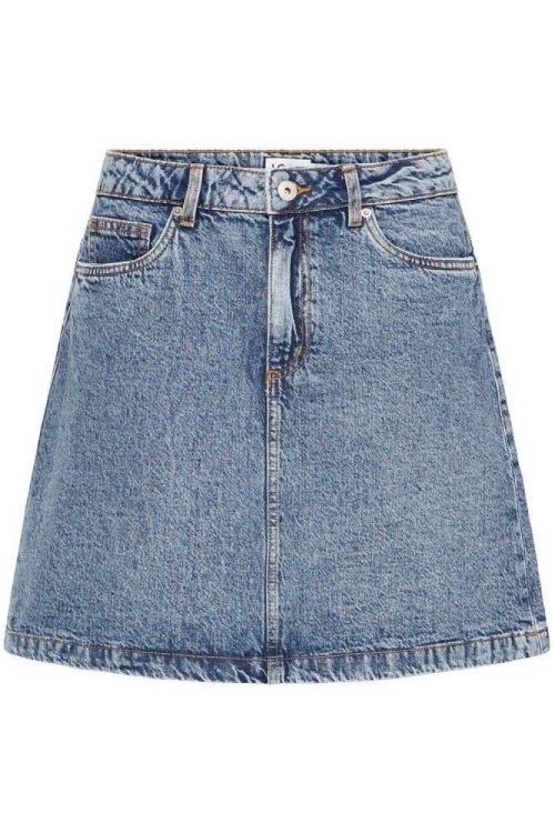 ICHI Denim Skirt (20121846/Medium blue stone washed) - WeekendMode