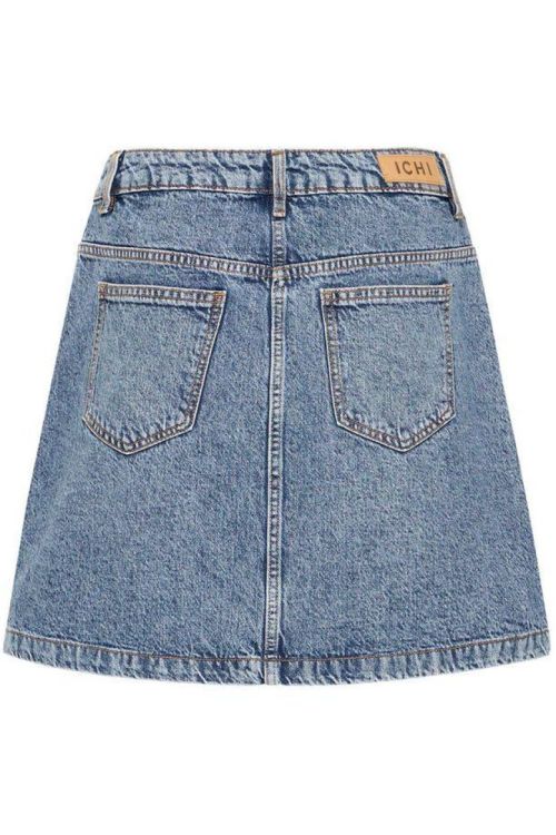 ICHI Denim Skirt (20121846/Medium blue stone washed) - WeekendMode