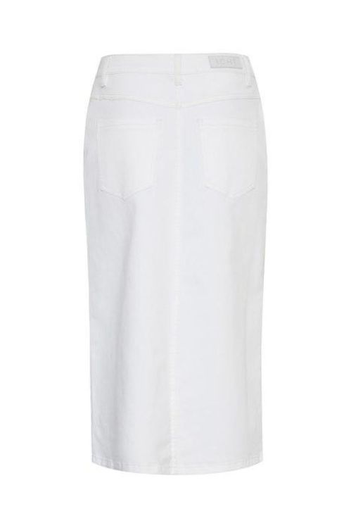 ICHI Denim Skirt (20120677/White) - WeekendMode