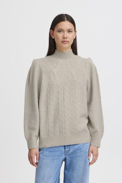 ICHI Knit Pullover (20121682/Fungi) - WeekendMode