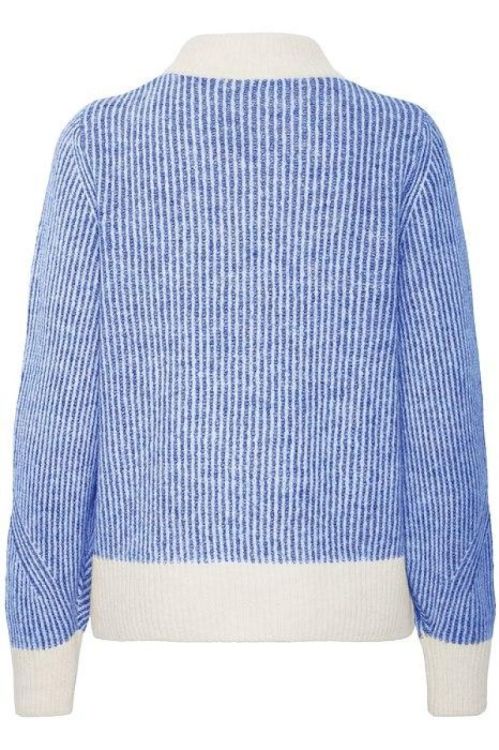 ICHI Knit Pullover (20119231/Strong Blue) - WeekendMode