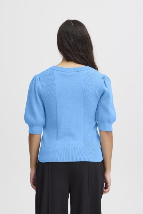 ICHI Knit Pullover (20121503/Azure Blue) - WeekendMode