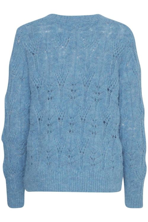 ICHI Knit Pullover (20121588/Azure Blue) - WeekendMode