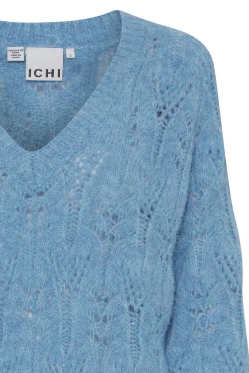 ICHI Knit Pullover (20121588/Azure Blue) - WeekendMode