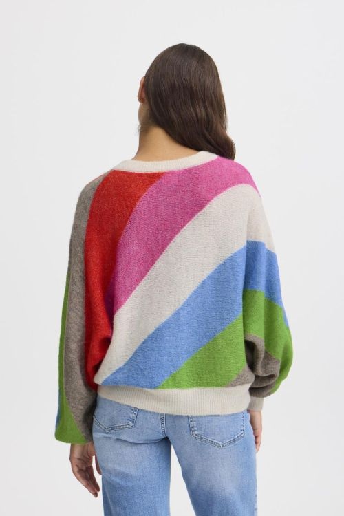 ICHI Knit Pullover (20121399/Multi color) - WeekendMode