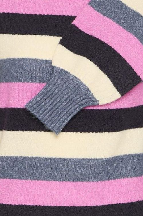 ICHI Knit Pullover (20121529/Multi color stripe) - WeekendMode