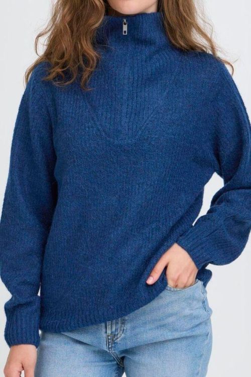 ICHI Long sleeve (20121996/Navy Peony) - WeekendMode