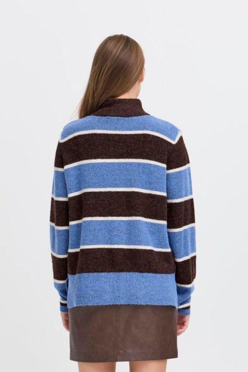 ICHI Long sleeve (20124545/COFFEE BEAN STRIPE) - WeekendMode