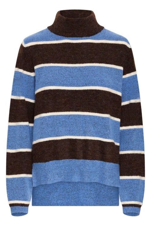ICHI Long sleeve (20124545/COFFEE BEAN STRIPE) - WeekendMode