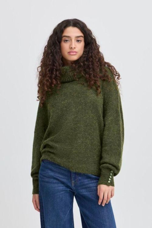 ICHI Long sleeve (20121996/Rifle Green) - WeekendMode