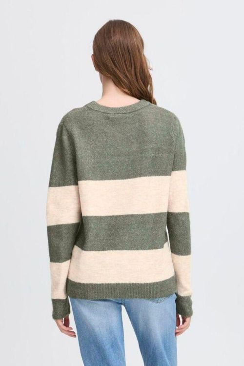 ICHI Long sleeve (20124080/RIFLE GREEN STRIPE) - WeekendMode