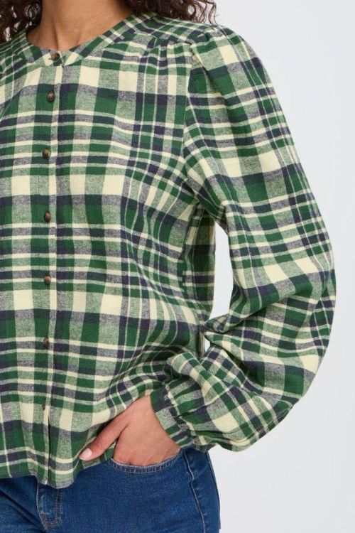 ICHI Long sleeve (20124456/PINENEEDLE CHECK) - WeekendMode