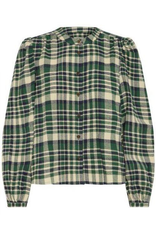 ICHI Long sleeve (20124456/PINENEEDLE CHECK) - WeekendMode