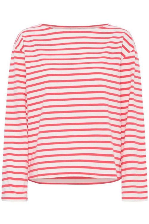 ICHI Long sleeve (20125011/TEABERRY / CLOUD DANCER) - WeekendMode