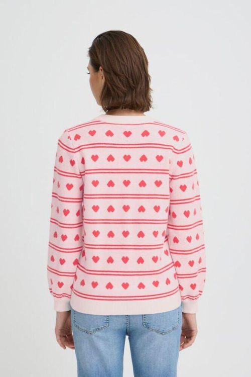 ICHI Long sleeve (20125037/BIRCH W TEABERRY) - WeekendMode